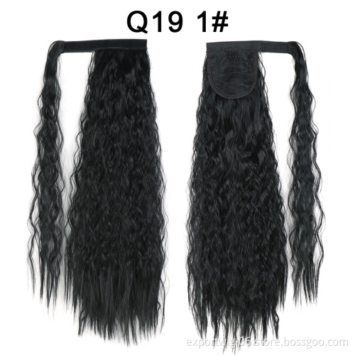 Long Afro Curly Ponytail Synthetic Hairpiece Pony Tail Hair Piece For Women Clip In Hair Extensions Heat Resistant Drawstring